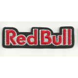 Parche bordado RED BULL NEGRO letras 15cm x  4,5cm