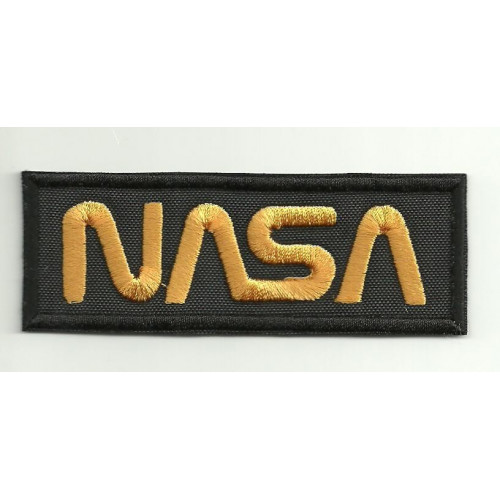 Patch  embroidery NASA BLACK  9cm x 3,5cm