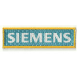 Textile patch textile and embroidrey   SIEMENS  10cm x 3cm