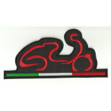 Patch embroidery SILUETA VESPA ITALIA  26cm x 12cm