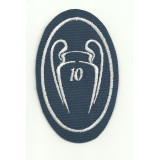 Embroidery patch  10 CUPS CHAMPIONS REAL MADRID NUEVO 5CM X 7,5cm
