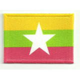 Parche bordado y textil MYANMAR 5CM x 3CM