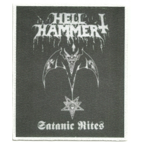 Parche textil HELLHAMMER 7,5 cm x 9 cm