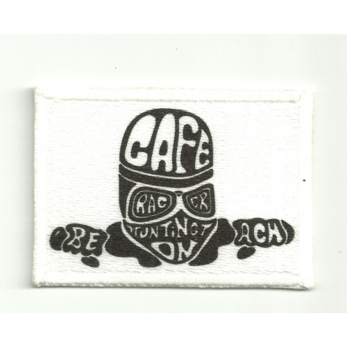 Patch embroidery  FLA CAFE 7cm x 5cm