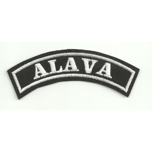 Embroidered Patch ALAVA  14cm x 5,5cm