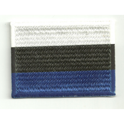Patch embroidery and textile FLAG ESTONIA  4CM x 3CM