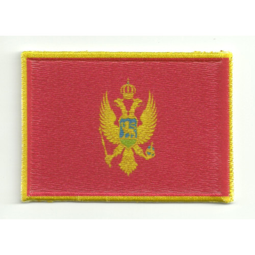 Patch embroidery FLAG MONTENEGRO  7cm x 5cm