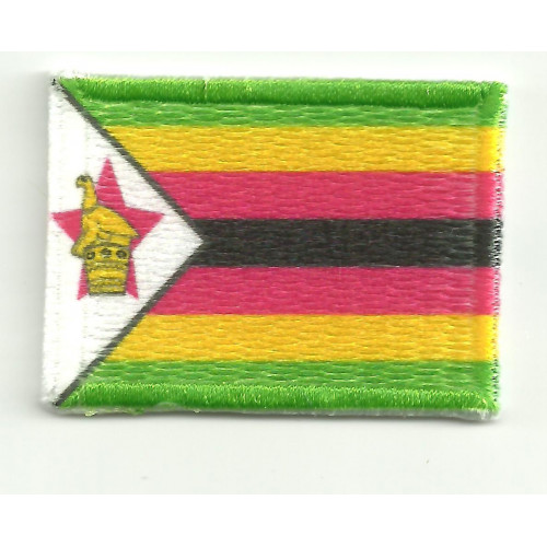 Patch embroidery and textile ZIMBABWE  4CM x 3CM