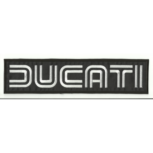 Patch embroidery DUCATI RAYAS  10cm x 2,5cm