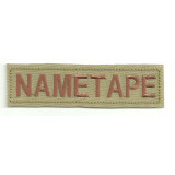 Patch embroidery NAMETAPE BEIG  10cm x 2,6cm