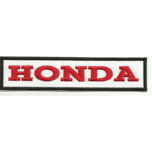 Parche bordado HONDA LETRAS 18cm x 4cm