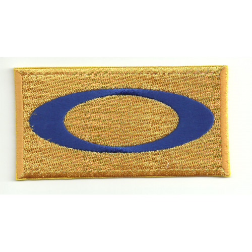 embroidery  patch  OAKLEY YELLOW  8cm x 4cm