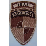 Patch embroidery ISAF NATO OTAN ARIDO 5cm x 8,5cm