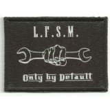 Patch embroidery and textile ONLY BY DEFAULT  7cm x 5cm