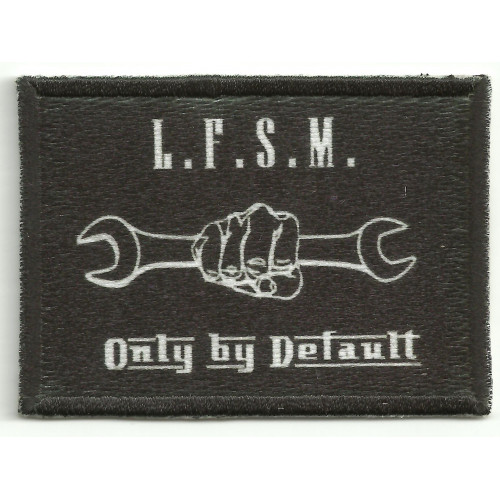 Patch embroidery and textile ONLY BY DEFAULT  7cm x 5cm