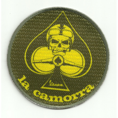 Patch embroidery and textile VESPA LA CAMORRA  8,3cm