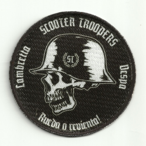 Patch embroidery and textile LAMBRETTA SCOOTER TROOPERS  8cm