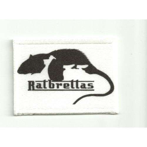 Patch embroidery and textile RATBRETTAS  7cm x 5cm