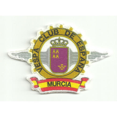 Patch embroidery and textile VESPA CLUB DE ESPAÑA MURCIA  8,5cm x 6cm