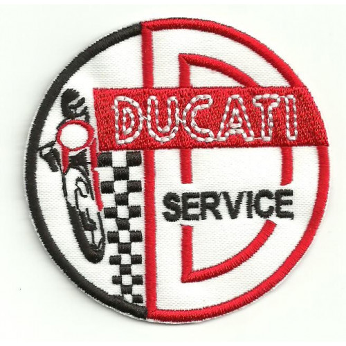 Patch embroidery DUCATI SERVICE 7,5cm