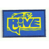 ,Embroidery and textile patch RIVE 8,5cm x 5,5cm
