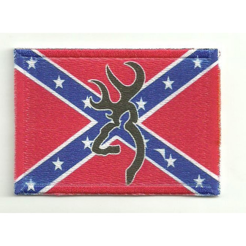 Embroidery and textile patch BROWNING CONFEDERATE 4cm x 3cm