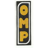 Parche bordado OMP NUEVO NEGRO AMARILLO - VERTICAL 4,5cm x 14cm