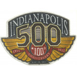 Textile patch INDIANAPOLIS 500 - 100 YEARS 9cm x 6,5cm