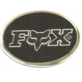 Textile patch FOX  LOGO OVAL 8cm x 5,5cm