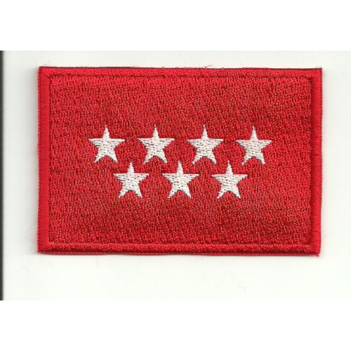 Patch embroidery FLAG MADRID 7CM X 5CM
