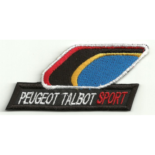 Parche bordado PEUGEOT TALBOT SPORT 8,5cm x 4cm