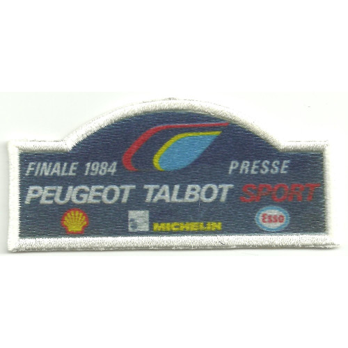 Parche bordado y textil PEUGEOT TALBOT SPORT 8,5cm x 3,5cm