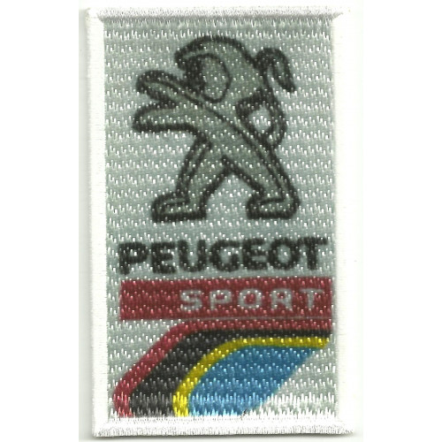 Parche bordado y textil PEUGEOT SPORT 5cm x 8cm