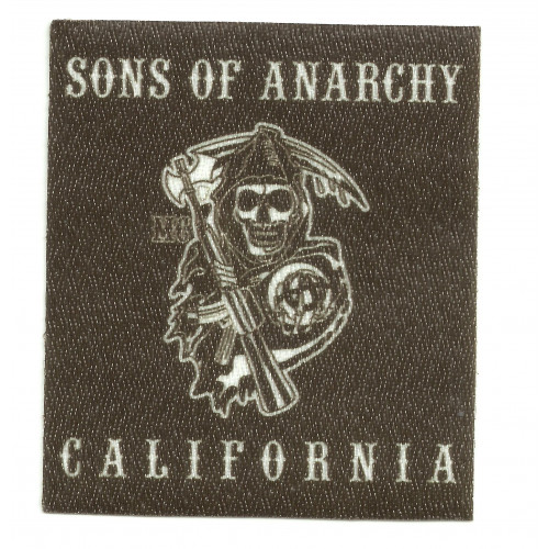 Textile patch SONS OF ANARCHY CALIFORNIA 7,5cm x 8,5cm