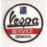 Parche bordado VESPA SERVICE 7,4cm