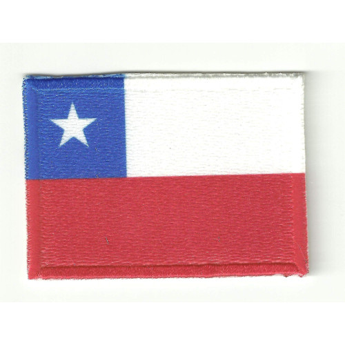 Parche bandera CHILE  7cm x 5cm
