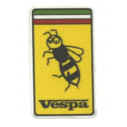 Textile patch VESPA FERRARI 5cm x 8,5cm