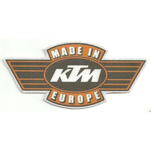 Parche textil KTM MADE IN EUROPE   14,5cm X 7cm