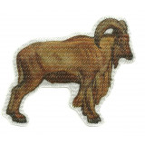 Textile patch Barbary sheep 9cm x 8cm