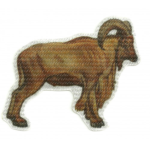 Textile patch Barbary sheep 9cm x 8cm