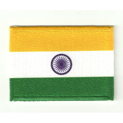 Patch embroidery FLAG LA INDIA  4CM x 3CM