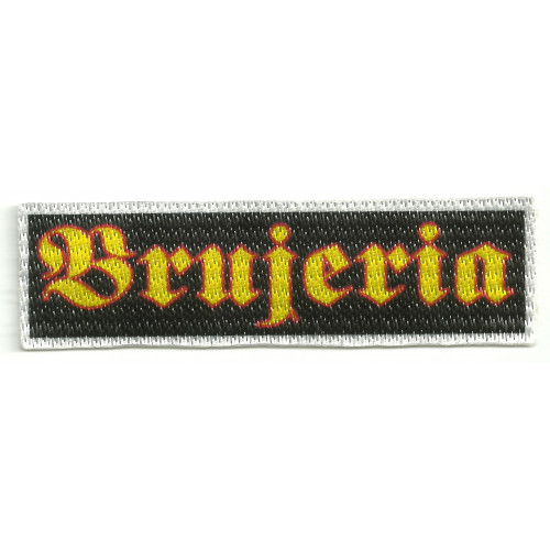 Textile patch BRUJERIA  9cm x 2,5cm