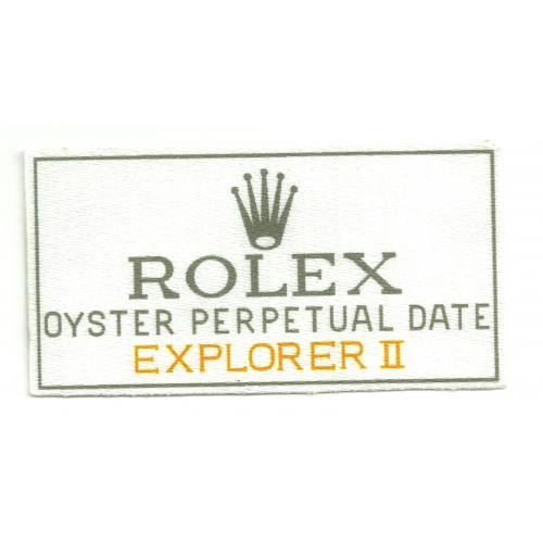 Patch  textile  ROLEX 11cm x 6cm
