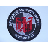 Parche bordado BMW BAYERISCHE MOTOREN WERKE MOTORRAD 7,5cm