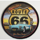 Parche bordado y textil ROUTE 66 7,5cm 