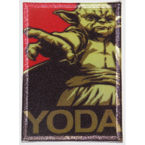 Patch textile and embroidery YODA 7cm x 5cm