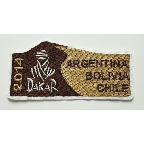 Parche bordado DAKAR 2013 4,3cm x 2cm