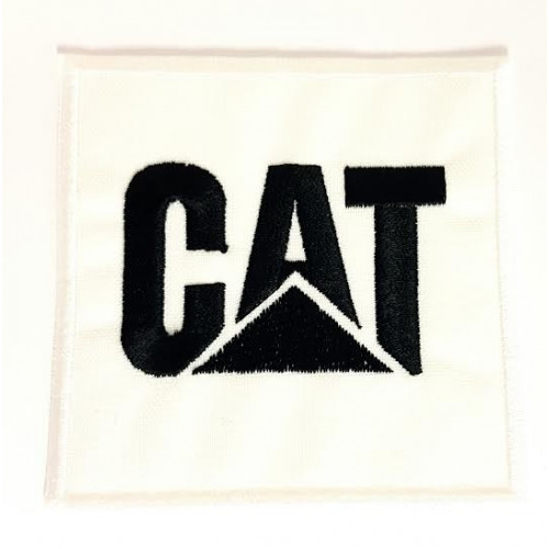 Patch embroidery CAT CATERPILLAR 7,5cm x 7,5cm