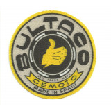 Textile patch BULTACO GRIS 17cm x 17cm