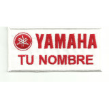 Embroidery Patch YAMAHA  ROJO CON TU NOMBRE 10cm X 5cm